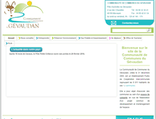 Tablet Screenshot of communes-gevaudan.fr